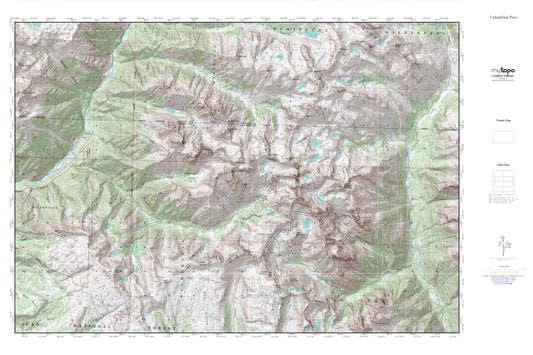 Chicago Basin MyTopo Explorer Series Map Image