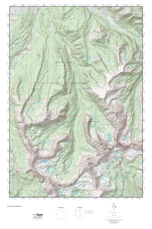 Christmas Meadows MyTopo Explorer Series Map Image