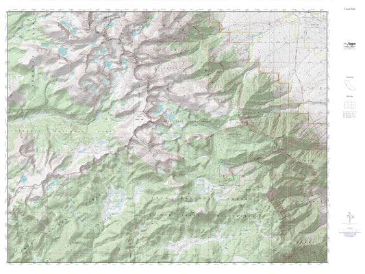 Cirque Peak MyTopo Explorer Series Map Image