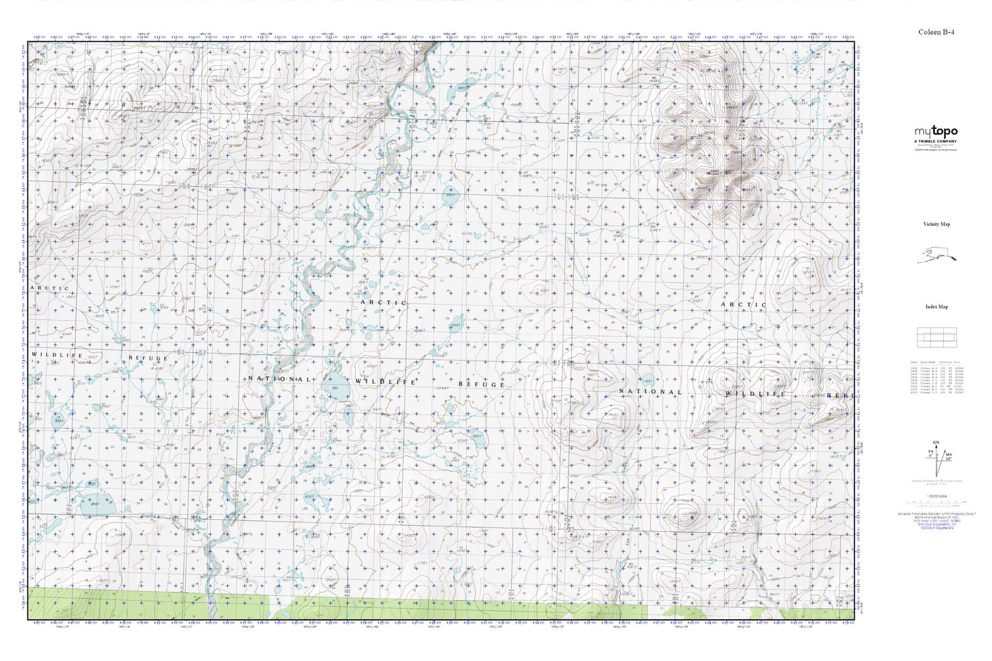 Coleen River 1 MyTopo Explorer Series Map Image