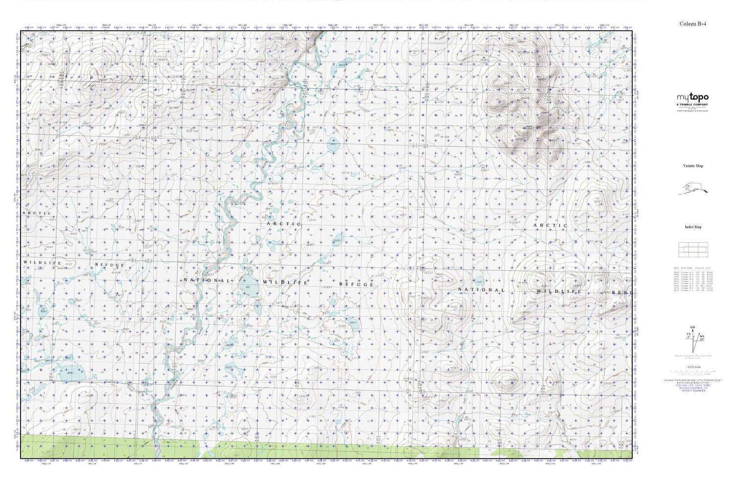 Coleen River 1 MyTopo Explorer Series Map Image