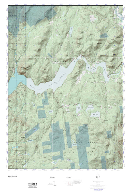 Conklingville MyTopo Explorer Series Map Image