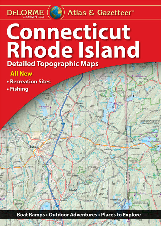 DeLorme Atlas and Gazetteer Connecticut and Rhode Island