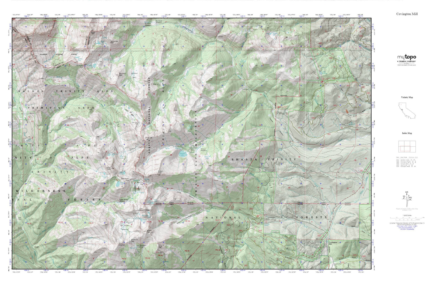 Covington Mill MyTopo Explorer Series Map Image