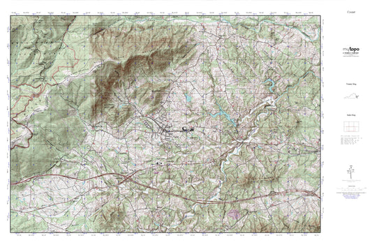 Crozet MyTopo Explorer Series Map Image