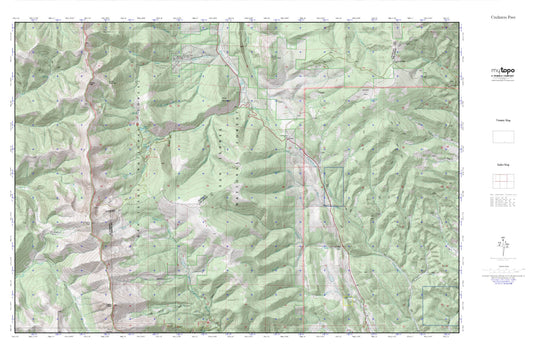Cucharas Pass MyTopo Explorer Series Map Image