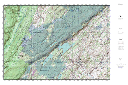 Culvers Gap MyTopo Explorer Series Map Image