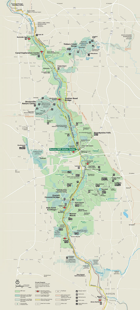 Cuyahoga Valley National Park Map Image