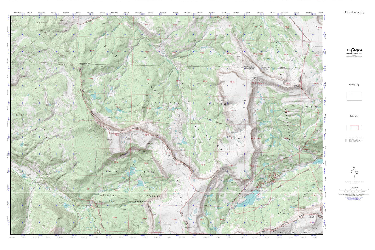 Devils Causeway MyTopo Explorer Series Map Image