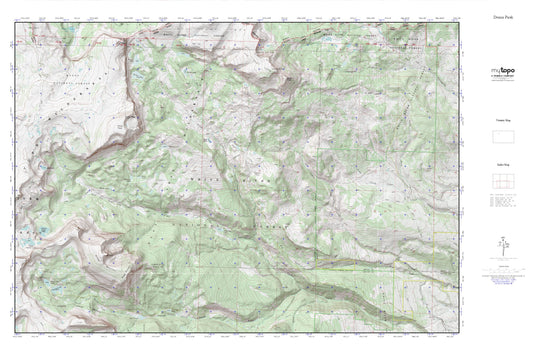 Dome Peak MyTopo Explorer Series Map Image