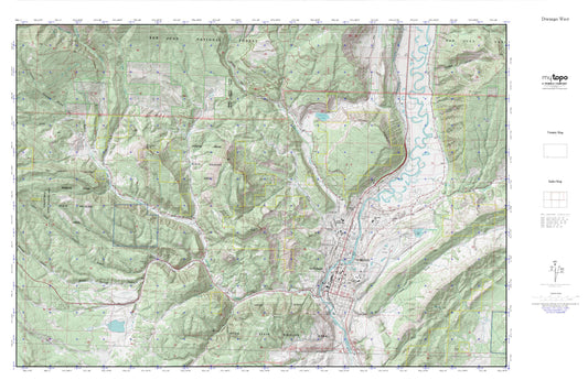 Durango West MyTopo Explorer Series Map Image