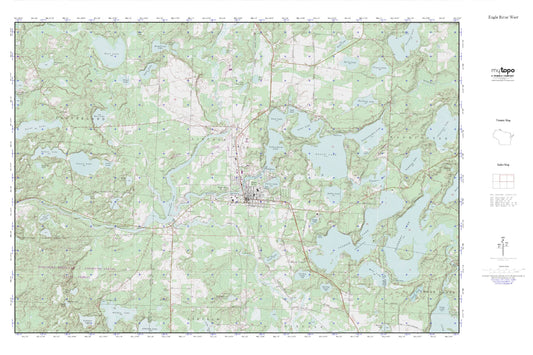 Eagle River Horizontal MyTopo Explorer Series Map Image