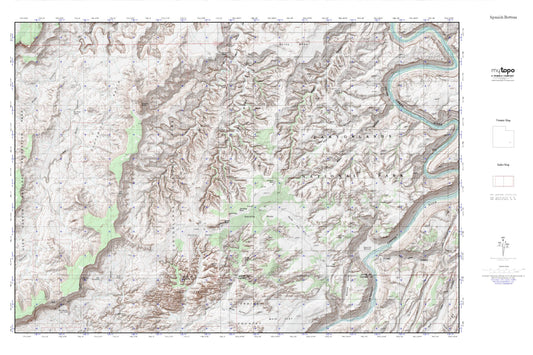 Elaterite Basin MyTopo Explorer Series Map Image