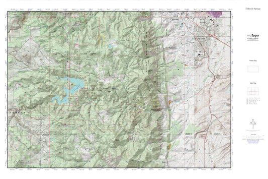 Eldorado Springs MyTopo Explorer Series Map Image