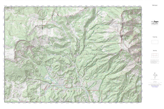 Elk Knob MyTopo Explorer Series Map Image