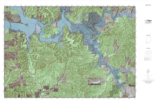 Elkinsville MyTopo Explorer Series Map Image
