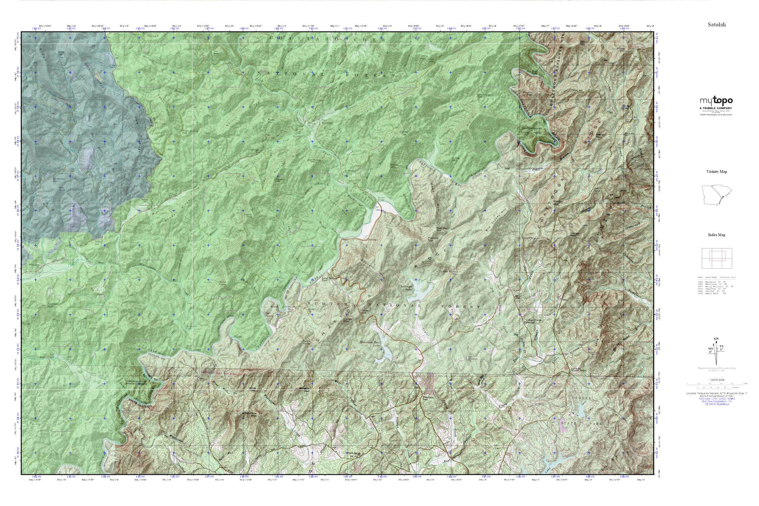 En Route MyTopo Explorer Series Map Image