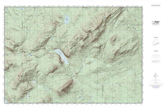 Enchanted Pond MyTopo Explorer Series Map Image