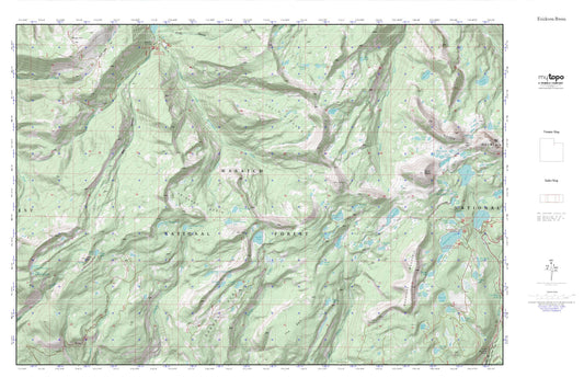 Erickson Basin MyTopo Explorer Series Map Image