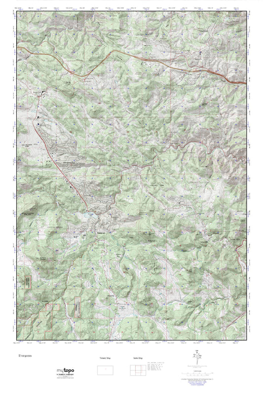 Evergreen MyTopo Explorer Series Map Image
