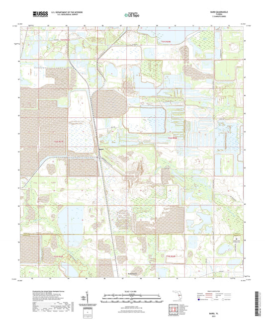Baird Florida US Topo Map Image