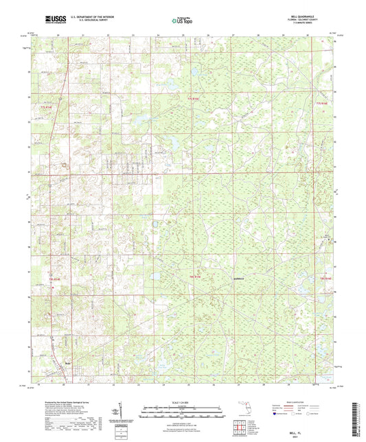 Bell Florida US Topo Map Image