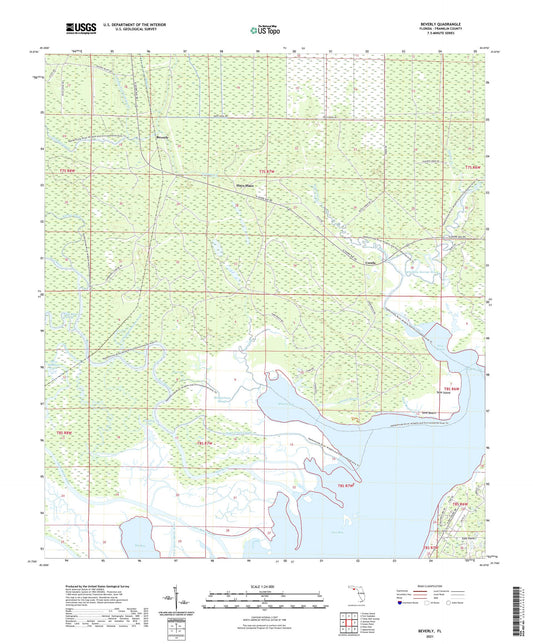 Beverly Florida US Topo Map Image