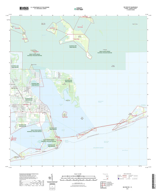 Big Pine Key Florida US Topo Map Image