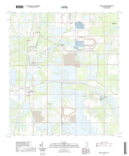 Bradley Junction Florida US Topo Map Image