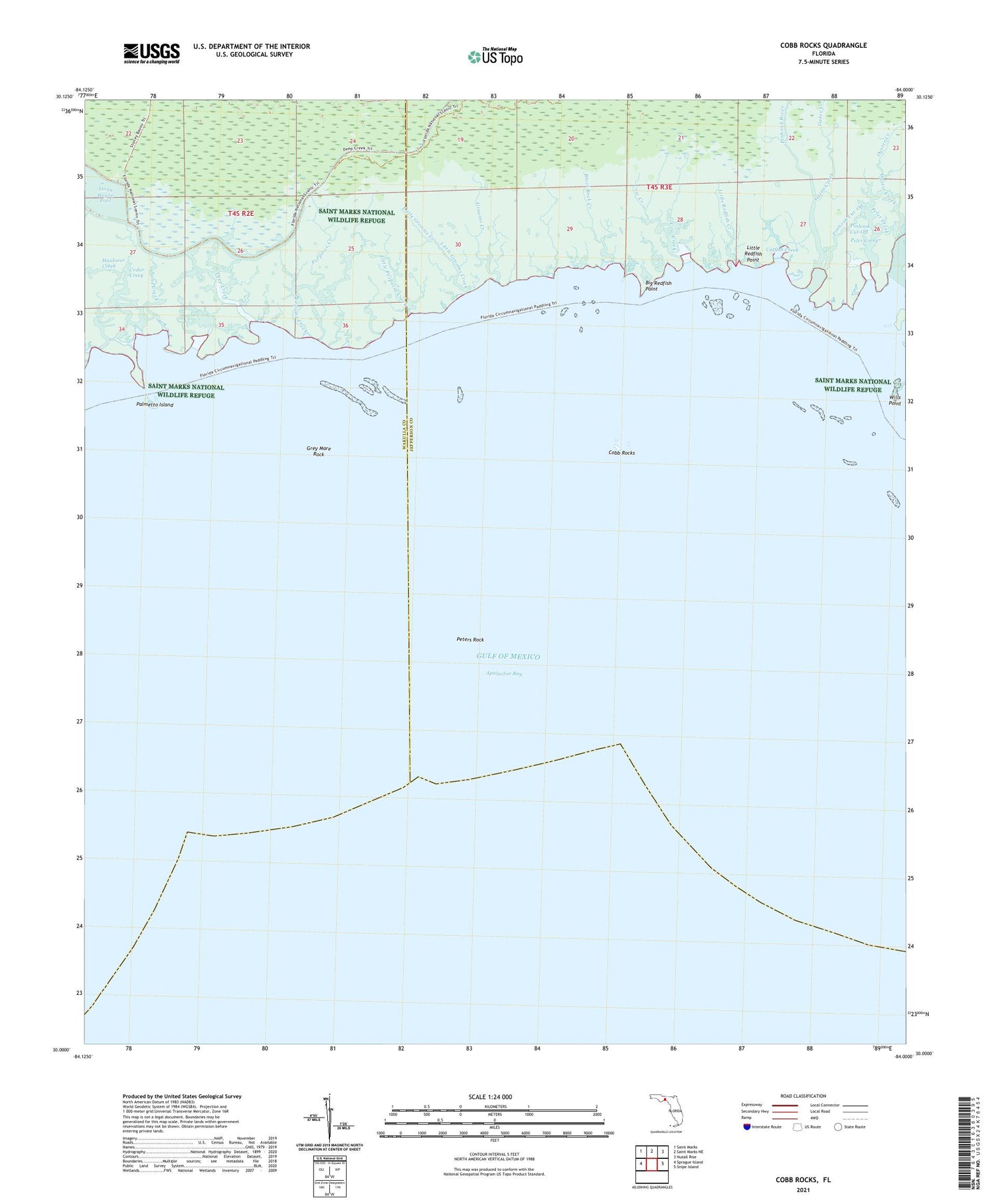 Cobb Rocks Florida US Topo Map Image