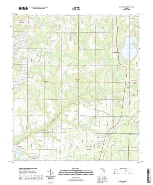 Compass Lake Florida US Topo Map Image