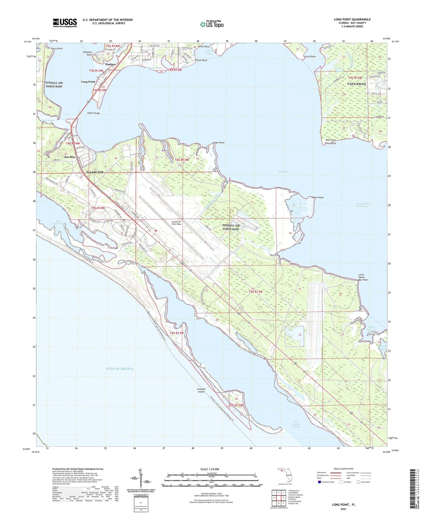 Long Point Florida US Topo Map Image