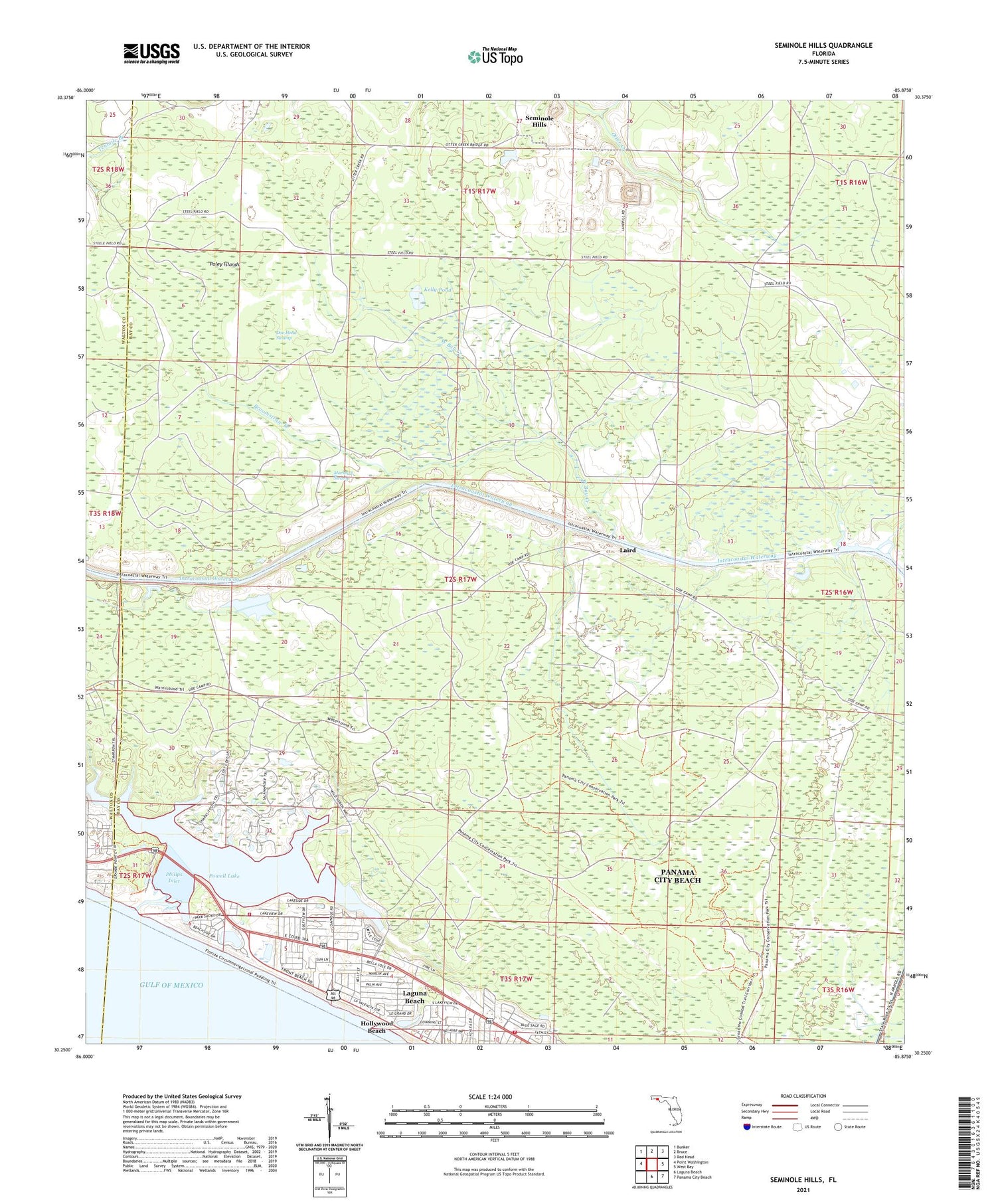 Seminole Hills Florida US Topo Map Image