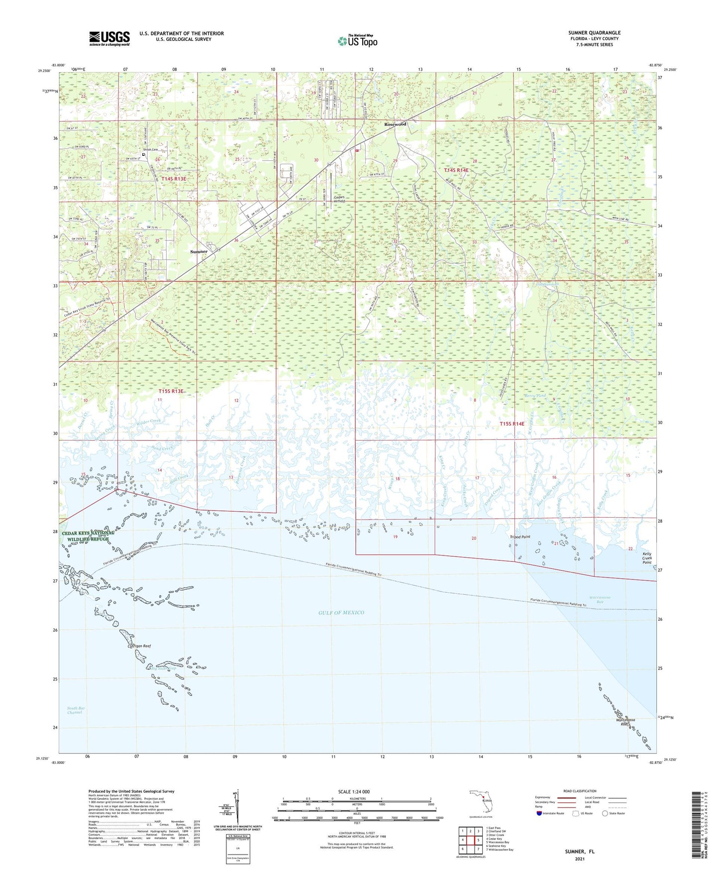 Sumner Florida US Topo Map Image