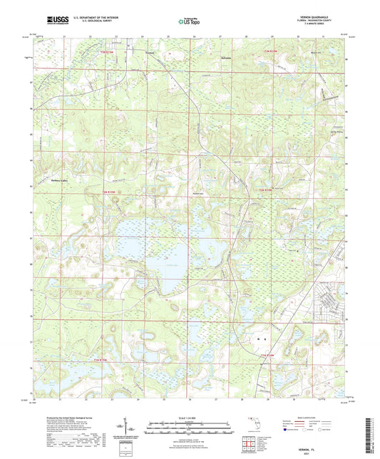 Vernon Florida US Topo Map Image