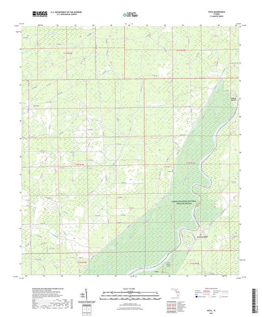 Vista Florida US Topo Map Image