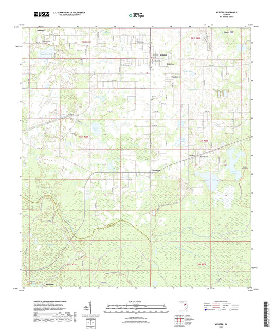 Webster Florida US Topo Map Image