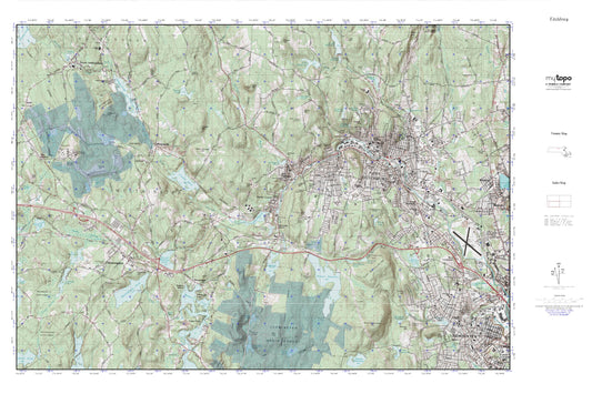 Fitchburg MyTopo Explorer Series Map Image
