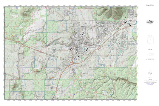 Flagstaff West MyTopo Explorer Series Map Image