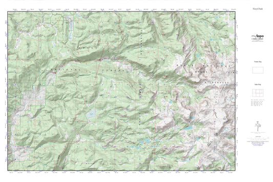 Floyd Peak MyTopo Explorer Series Map Image