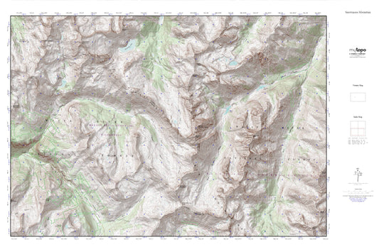 Four Pass Loop MyTopo Explorer Series Map Image