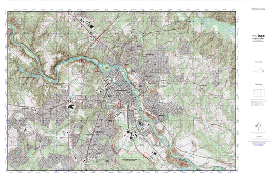 Fredericksburg MyTopo Explorer Series Map Image