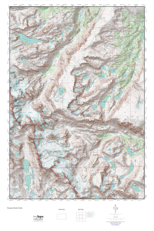 Fremont Peak North MyTopo Explorer Series Map Image