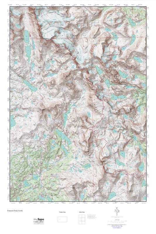 Fremont Peak South MyTopo Explorer Series Map Image