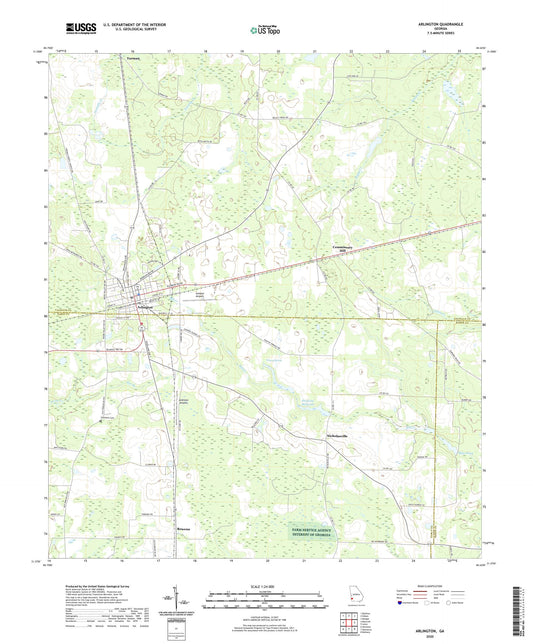 Arlington Georgia US Topo Map Image