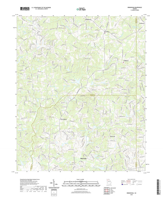 Birmingham Georgia US Topo Map Image