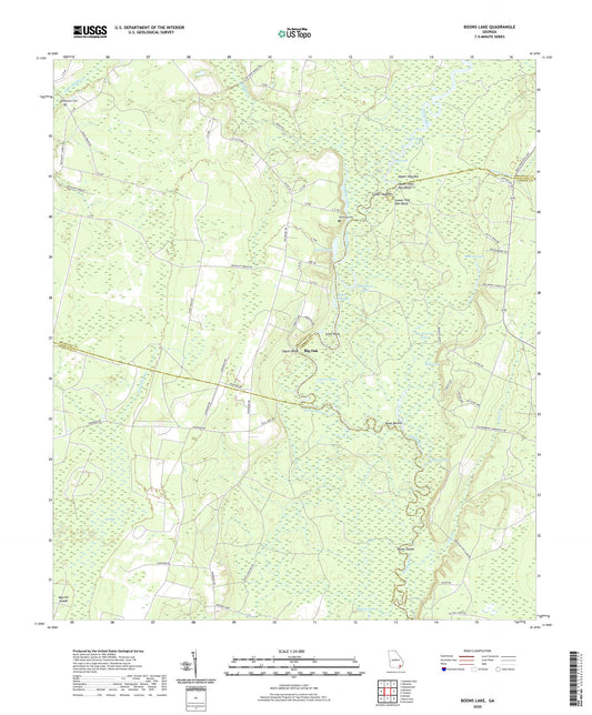 Boons Lake Georgia US Topo Map Image