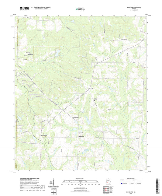 Bridgeboro Georgia US Topo Map Image