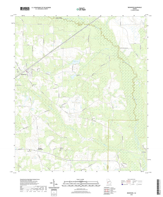 Bronwood Georgia US Topo Map Image