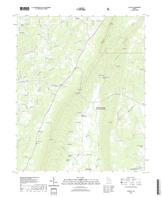 Catlett Georgia US Topo Map Image